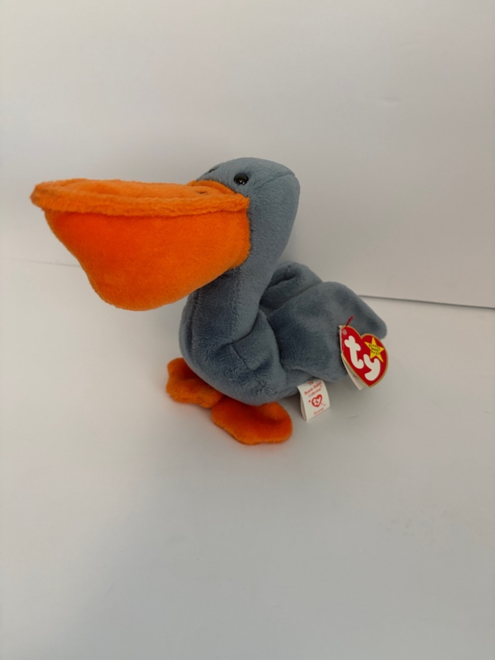 Ty Beanie Baby Scoop the Pelican Retired with Tag errors